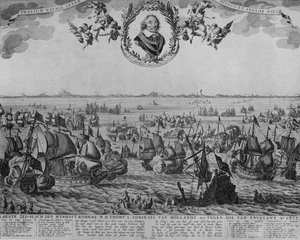 معركة Scheveningen ، c1653 بواسطة كورنيليس فيشر