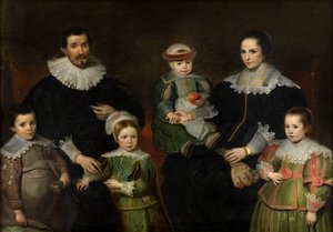 صورة عائلية ، حوالي 1630-35 (زيت على قماش)