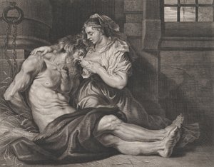 سيمون وبيرو ، كاليفورنيا. 1650-80. بواسطة كورنيليس فان كوكركن