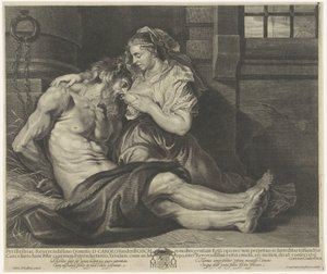 Cimon in Pero (Roman Caritas) بواسطة كورنيليس فان كوكركن
