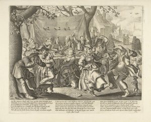 زفاف المزارع بواسطة Adriaen Pietersz van de Venne