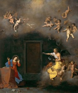 البشارة ، بواسطة Poelenburgh ، كورنيليس ، فان (1594 / 95-1667). زيت على النحاس ، ج. ١٦٣٥. الأبعاد: ٤٨ × ٤١ سم. متحف تاريخ الفن ، فيينا بواسطة كورنيليس فان بويلينبرغ أو بويلين بورش