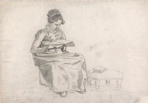 فتاة تقرأ كتابا