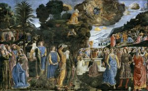 Discesa dal monte Sinai The Descent from Mount Sinai ، 1481-1482.