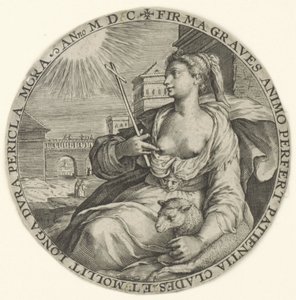 الصبر الفضائل اللاهوتية (عنوان السلسلة) Virtutu Theologicaru (عنوان السلسلة) بواسطة كريسبين فان دي باس (الأول)