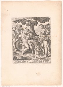 رجل في Gezelschap van Venus ، Ceres en Bacchus كوكب الزهرة بارد بدون سيريس وباخوس بواسطة مارتن دي فوس