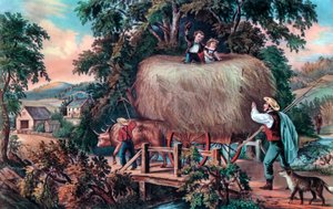 Haying Time ، الحمل الأخير ، 1868. بواسطة كوريير وآيفز
