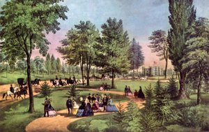 The Drive ، سنترال بارك ، 1862. بواسطة كوريير وآيفز