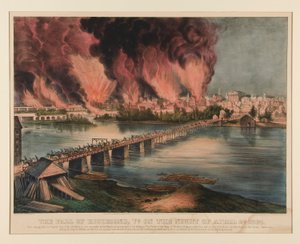 سقوط ريتشموند ، فيرجينيا ، ليلة 2 أبريل 1865 بواسطة كوريير وآيفز