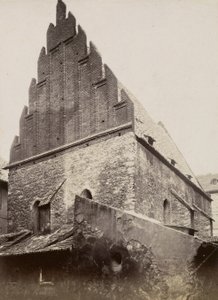 الكنيس الجديد القديم ، c.1875 بواسطة المصور التشيكي المصور التشيكي