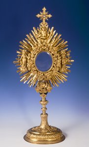 الباروك Monstrance (معدن مذهب) بواسطة المدرسة التشيكية