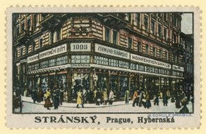 الحلويات Stransky ، شارع Hybernska ، براغ بواسطة المدرسة التشيكية