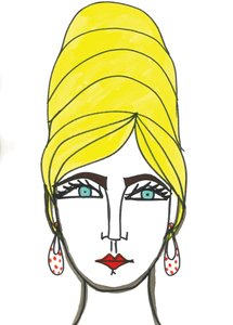 خلية نحل، 2024 (قلم مع طلاء على ورق)