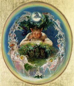 فاون والجنيات ، حوالي عام 1834