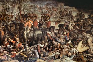 لقاء ويلينجتون وبلوتشر بعد واترلو (لوحة جدارية) (تفاصيل 200144) بواسطة دانيال ماكليز