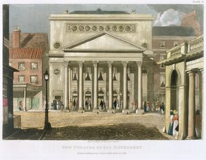New Theatre Royal ، Haymarket ، في لندن ، صممه جون ناش في 1821 ، 1826