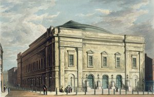 المسرح الملكي ، دروري لين ، في لندن ، صممه بنيامين وايت في 1812 ، 1826