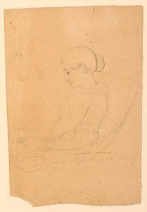 رسم، آني أ فرشاة، جالسة، 22 سبتمبر 1841 بواسطة دانييل هنتنغتون