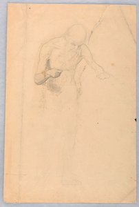 رسم، رجل ملتحٍ واقف، 1852 بواسطة دانييل هنتنغتون