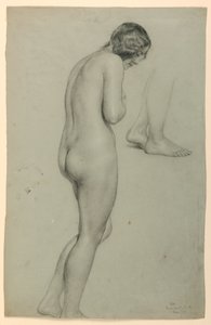 رسم، أنثى عارية، 1858 بواسطة دانييل هنتنغتون