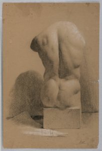رسم، جذع ذكر من الجص، 1840 بواسطة دانييل هنتنغتون