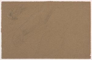 رسم، دراسات اليد اليمنى، 1850-60 بواسطة دانييل هنتنغتون