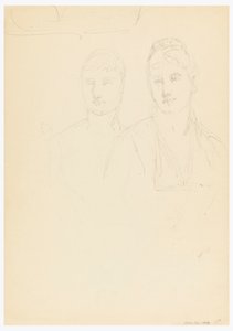 رسم، رسم تخطيطي لبورتريه لبيلا وورشام، 1878 بواسطة دانييل هنتنغتون