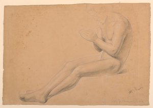 رسم، دراسة لـ "مناولة المرضى"، 1844-1845 بواسطة دانييل هنتنغتون