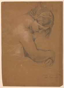 رسم، دراسة لـ "مناولة المرضى"، 1845 بواسطة دانييل هنتنغتون