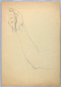رسم، دراسة لنسخة مكررة من حرف C، 1850 بواسطة دانييل هنتنغتون