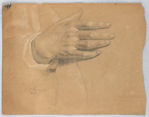رسم، دراسة لمارثا ريبروف، فبراير 1855 بواسطة دانييل هنتنغتون