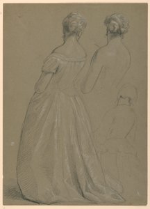 رسم، دراسة ل "استقبال مارثا واشنطن"، 1860