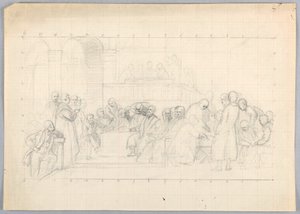 رسم، دراسة ل "المجموعة العلمية"، 1858 بواسطة دانييل هنتنغتون