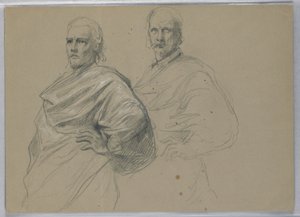 رسم، دراسة لـ"عرض تيتيان، 1871-1872 بواسطة دانييل هنتنغتون