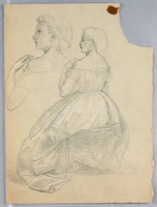 رسم، دراسة لـ"عرض تيتيان، 1872 بواسطة دانييل هنتنغتون