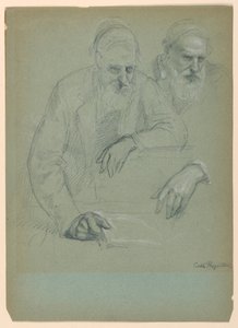 رسم، دراستان عن دانيال هون، 1881 بواسطة دانييل هنتنغتون
