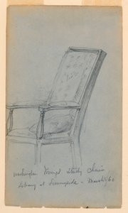 رسم، دراسة واشنطن إرفنغ، 15 مارس 1860 بواسطة دانييل هنتنغتون