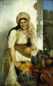 بائع البرتقال ، 1888 بواسطة دانيال إسرائيل