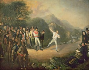 مباراة البولينج في Castlemary ، كلوين ، 1847 بواسطة دانيال ماكدونالد