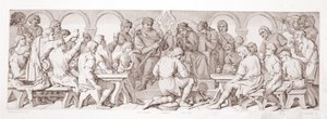 ويليام يمنح هارولد كرامة فارس نورمان ، من `` قصة الفتح النورماندي &39;&39; ، نقشها L. Gruner ، 1866 بواسطة دانيال ماكليز