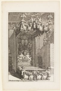 تصميم لغرفة نوم الولاية ، من Second Livre d&39;Appartement (الكتاب الثاني عن التصميمات الداخلية) بواسطة دانيال ماروت