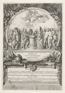 رمزية زواج ويليام الخامس وويلهيلمينا بروسيا ، 1767 Mariage de Son Altesse Serenissime Monseigneur Guillaume V. Prince d