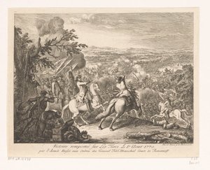انتصار الجنرال روميانتسيف في معركة كاهول 1770 Victoire remportée sur les Turces Le 1.r Aout 1770 par l