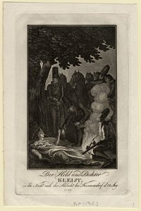 الشاعر إيوالد فون كليست في معركة كونرسدورف ، في 12 أغسطس 1759 ، 1759 م بواسطة دانيال نيكولاوس شودويكي