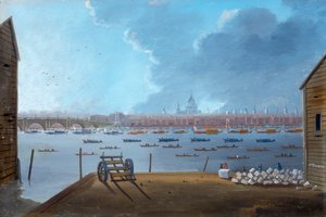 "الموكب الجنائزي للورد نيلسون على نهر التايمز" ، 1806
