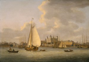 "برج لندن من النهر" ، c1770-c1818