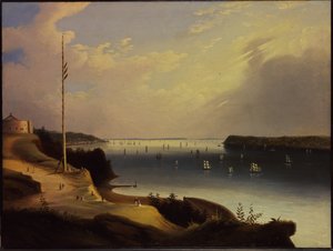 ميناء نيويورك ، c.1835 بواسطة دانيال وادزورث