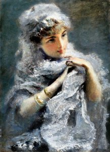 الفتاة الإنجليزية 1886. بواسطة دانييل رانزوني