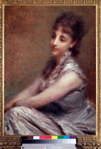 صورة للكونتيسة أريفابيني لوحة لدانييلي رانزوني (1843-1889) 1880 قاتمة 61 × 87 سم ميلانو، جاليريا دارتي مودرنا