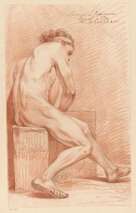 رجل جالس عاريًا (الجائزة الثانية 1772)